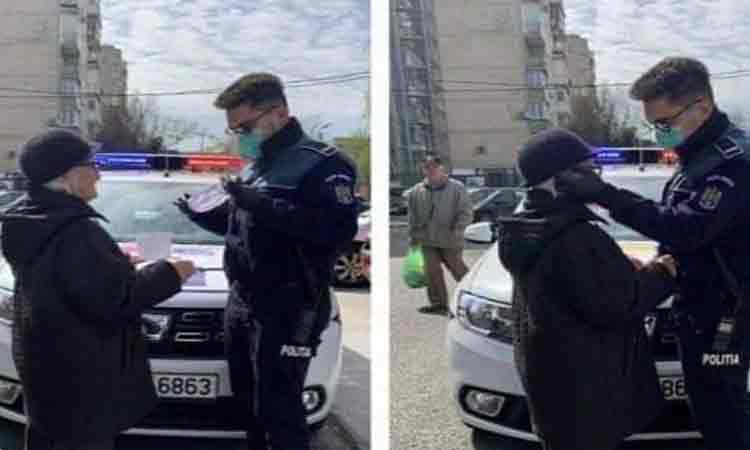 Gestul de nota 10 al unui politist din Drobeta Turnu-Severin. A vazut o batranica care circula neregulamentar, dar nu i-a dat amenda. In schimb, a facut ceva uimitor!