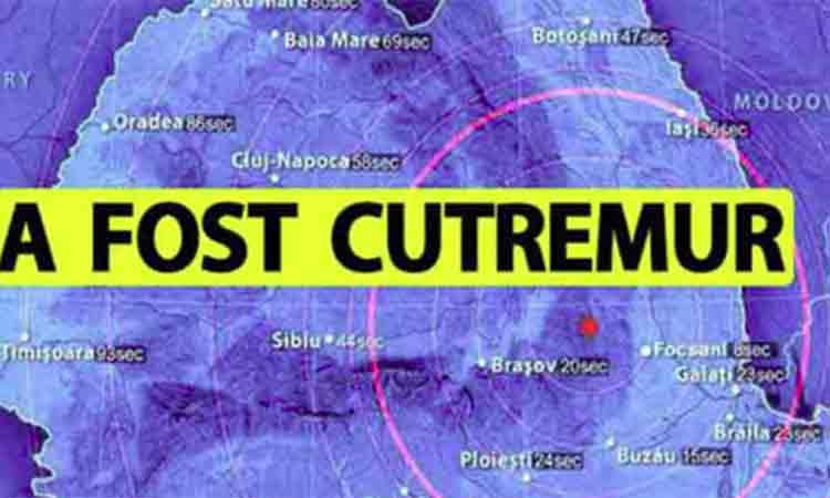 Un nou cutremur a avut loc astazi, in Romania. Ce magnitudine a avut