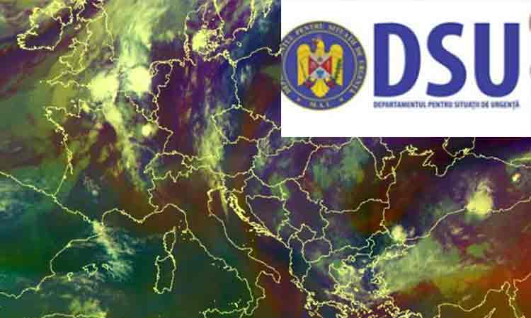 Departamentul pentru Situatii de Urgenta, alerta de ultima ora: Cod galben de ploi torentiale si vijelii puternice in mai multe judete. Zonele afectate