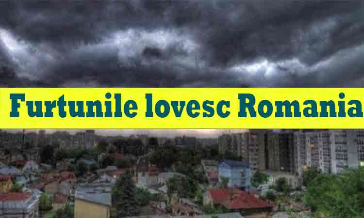 Furtuni puternice lovesc Romania. Cum va fi vremea in urmatoarele trei zile. Anuntul facut de ANM chiar acum