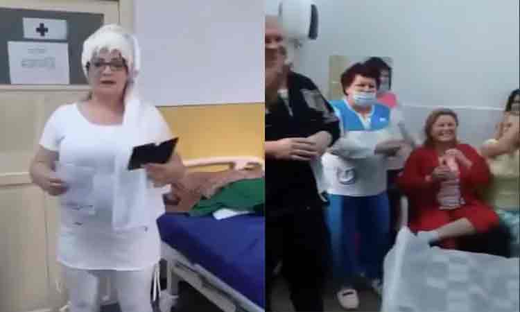 Politia a inceput ancheta la Botosani. Cadre medicale si pacienti infectati cu COVID-19 canta si danseaza intr-un salon de spital. VIDEO