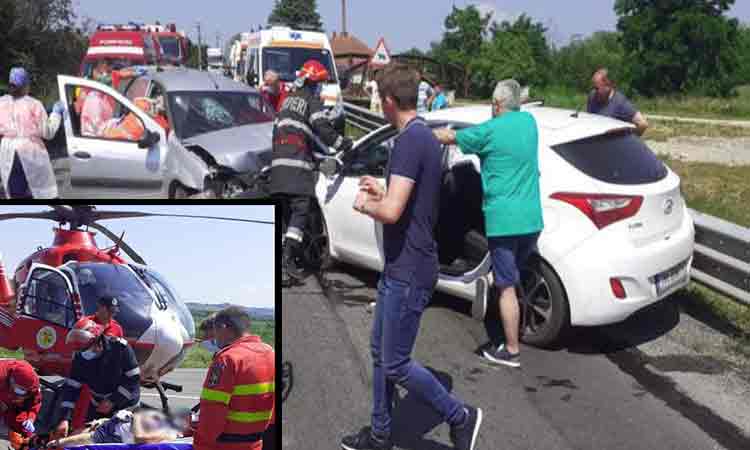 Accident grav la Margina. A fost chemat elicopterul SMURD
