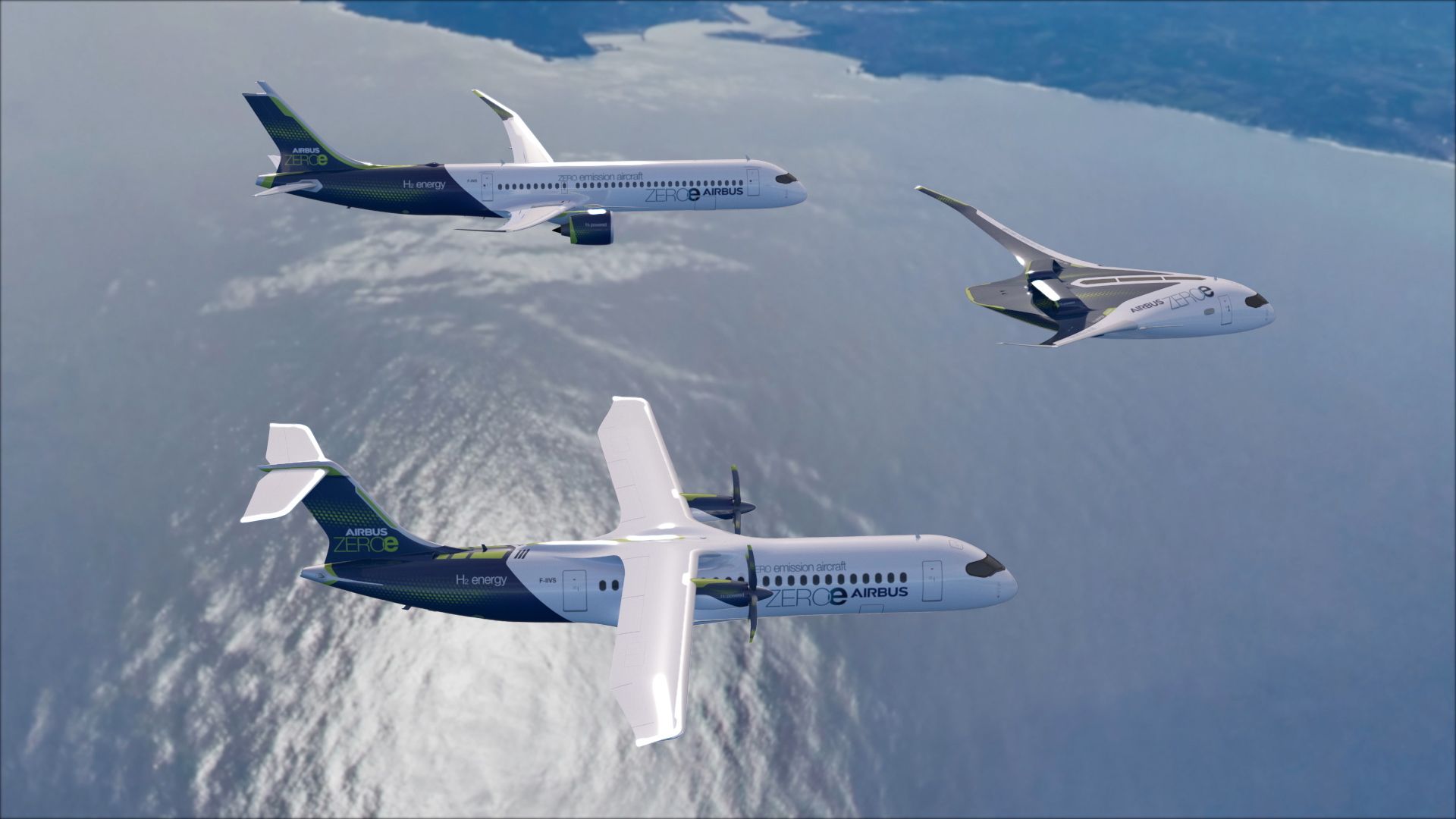 Airbus dezvăluie un nou concept de aeronave cu zero emisii