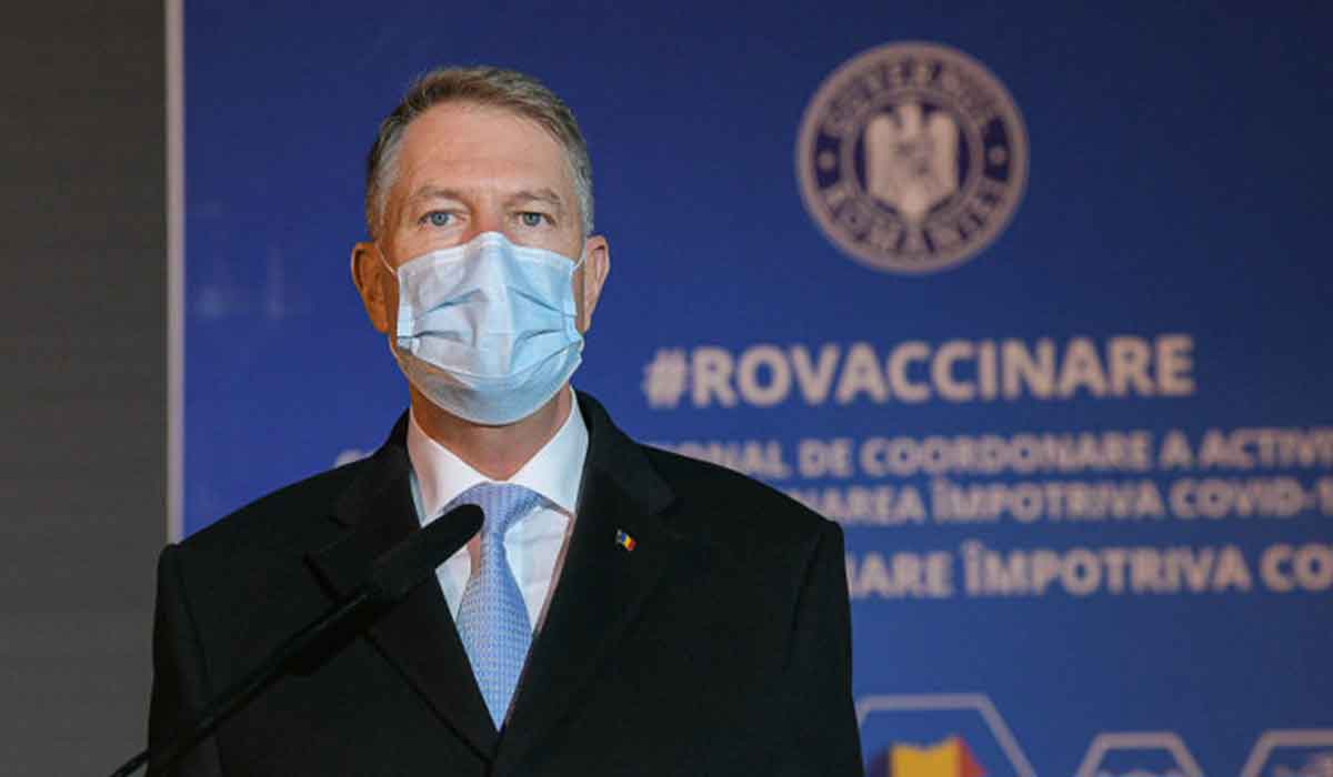 Klaus Iohannis, a anuntat oficial ca se va vaccina anti-COVID-19 peste cateva zile.