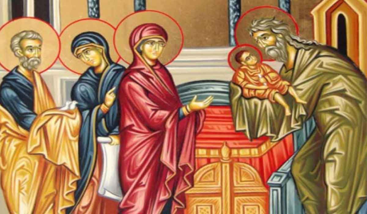 Calendar Ortodox, 2 februarie 2021. Intampinarea Domnului, cruce rosie