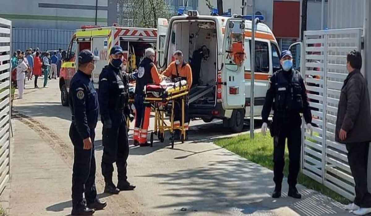Incendiu la Spitalul Judetean Slatina. A fost activat Planul Rosu