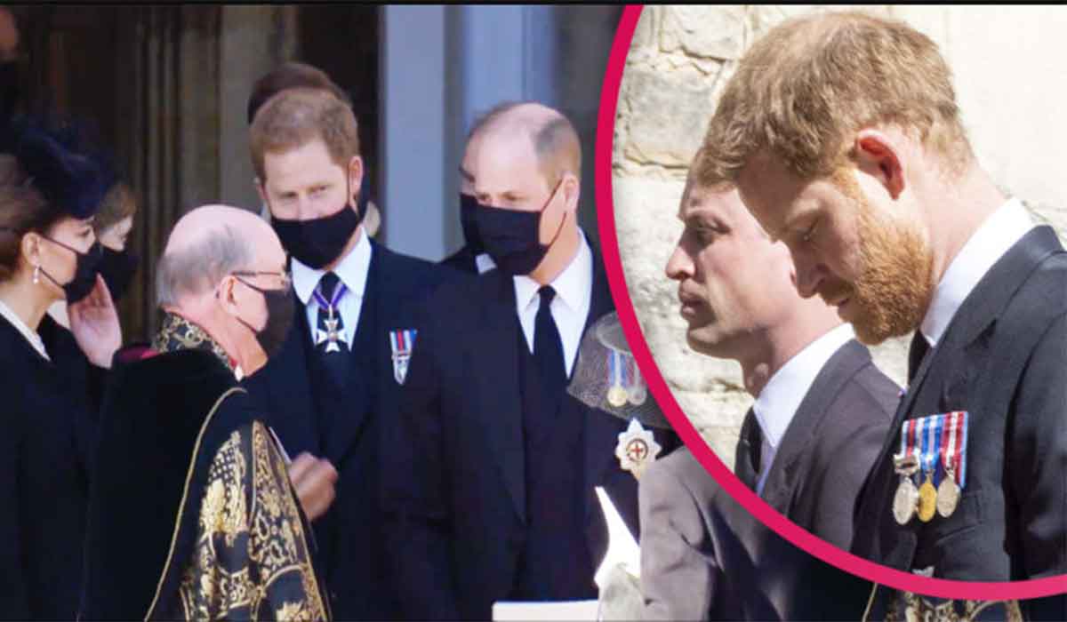 Printul Harry, primit cu raceala de familia regala la inmormantarea Printului Philip