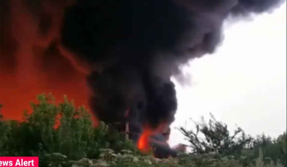 Incendiu puternic la Salonta. ISU este pregatit sa emita un mesaj RO Alert