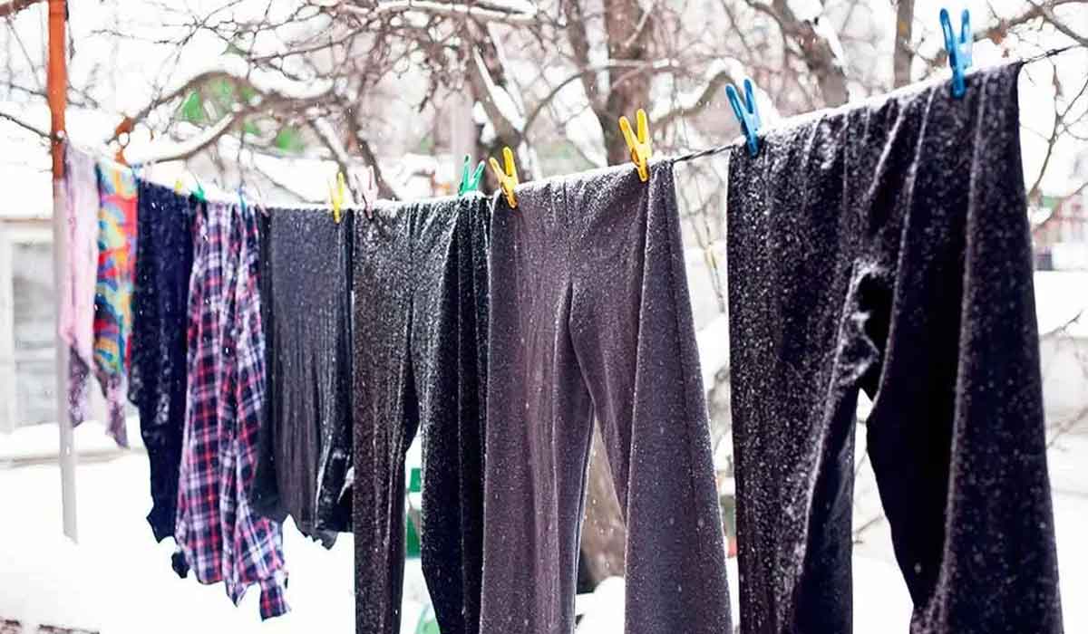 De ce ar trebui sa se usuce rufele afara chiar si iarna?
